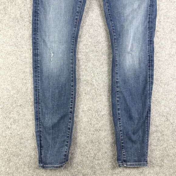 G Star Shape High Super Skinny Jeans Womens 28 Raw Premium Destroy Slim Stretch - Picture 3 of 16